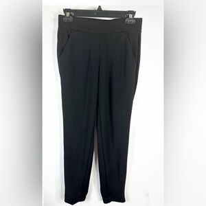 Loft Black Women’s Pull-On Jogger Tapered Dress Pants Size Large Petite
